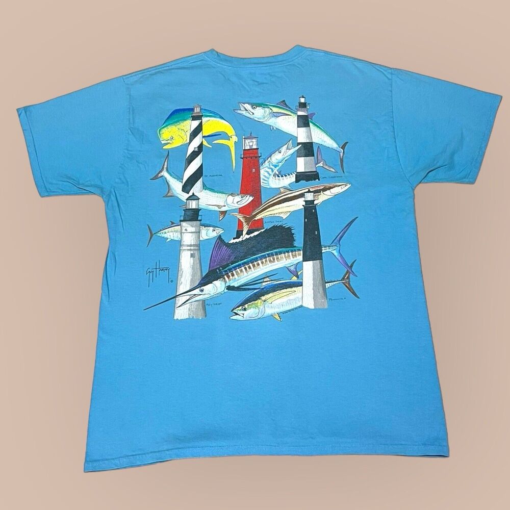 Guy Harvey T-Shirt Pensacola Key West Cape Canaveral St Augustine Juniper men M